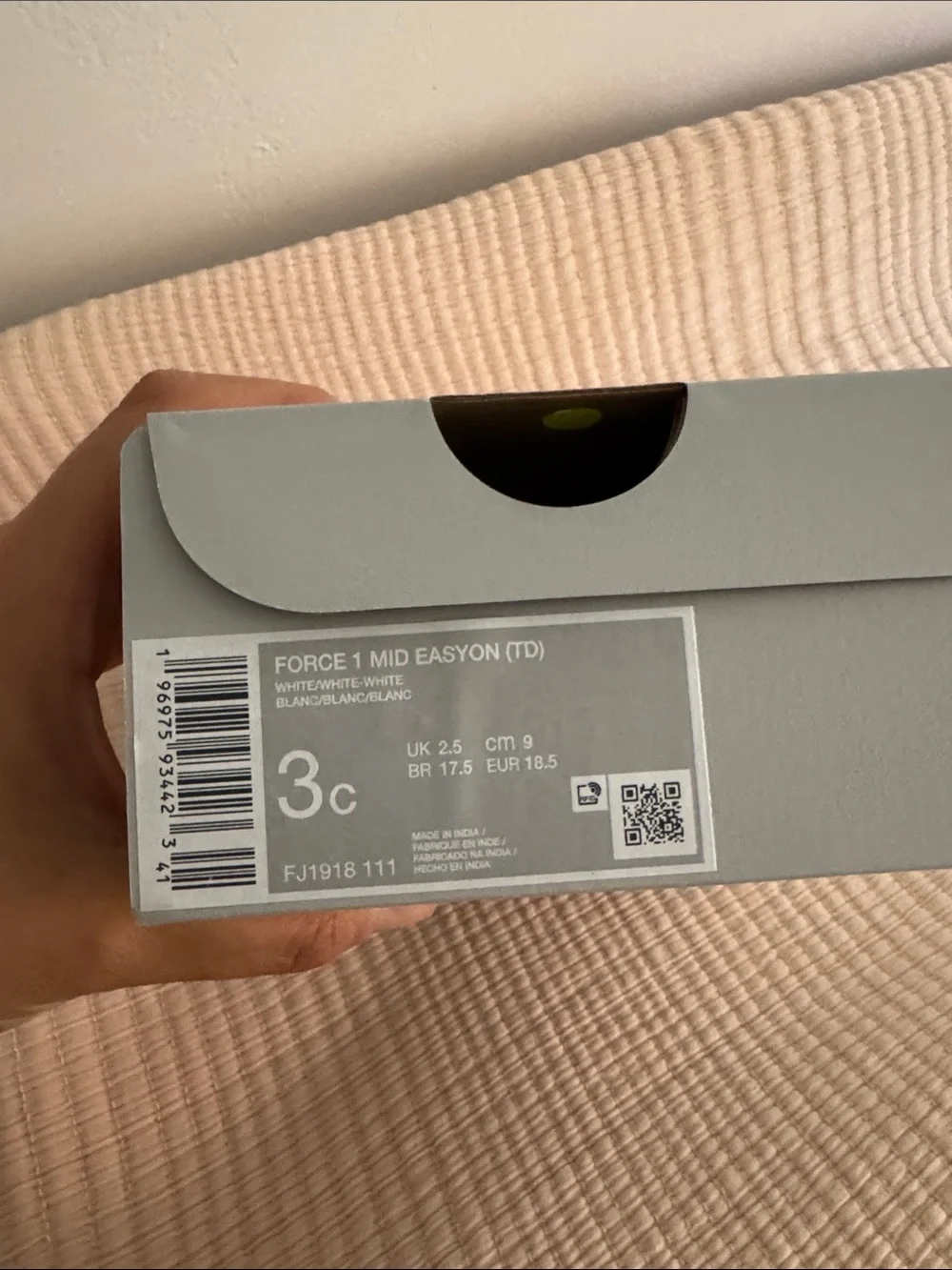 Nike Kids White High-Top Sneakers with Swoosh